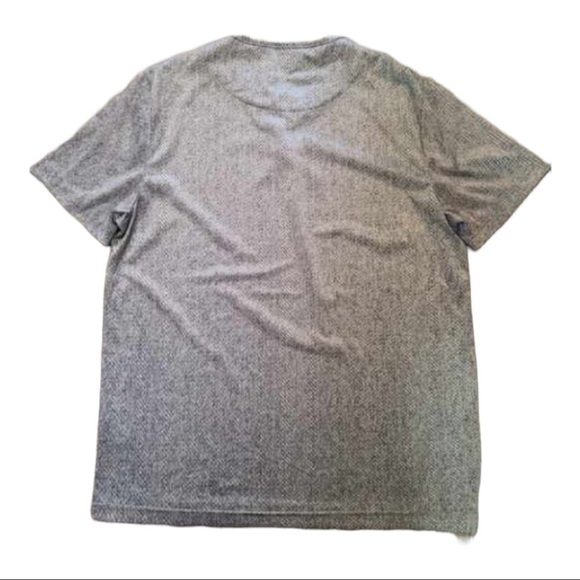 CON.STRUCT Denim Texture Performance Stretch Short Sleeve Henley Size M - Picture 5 of 6